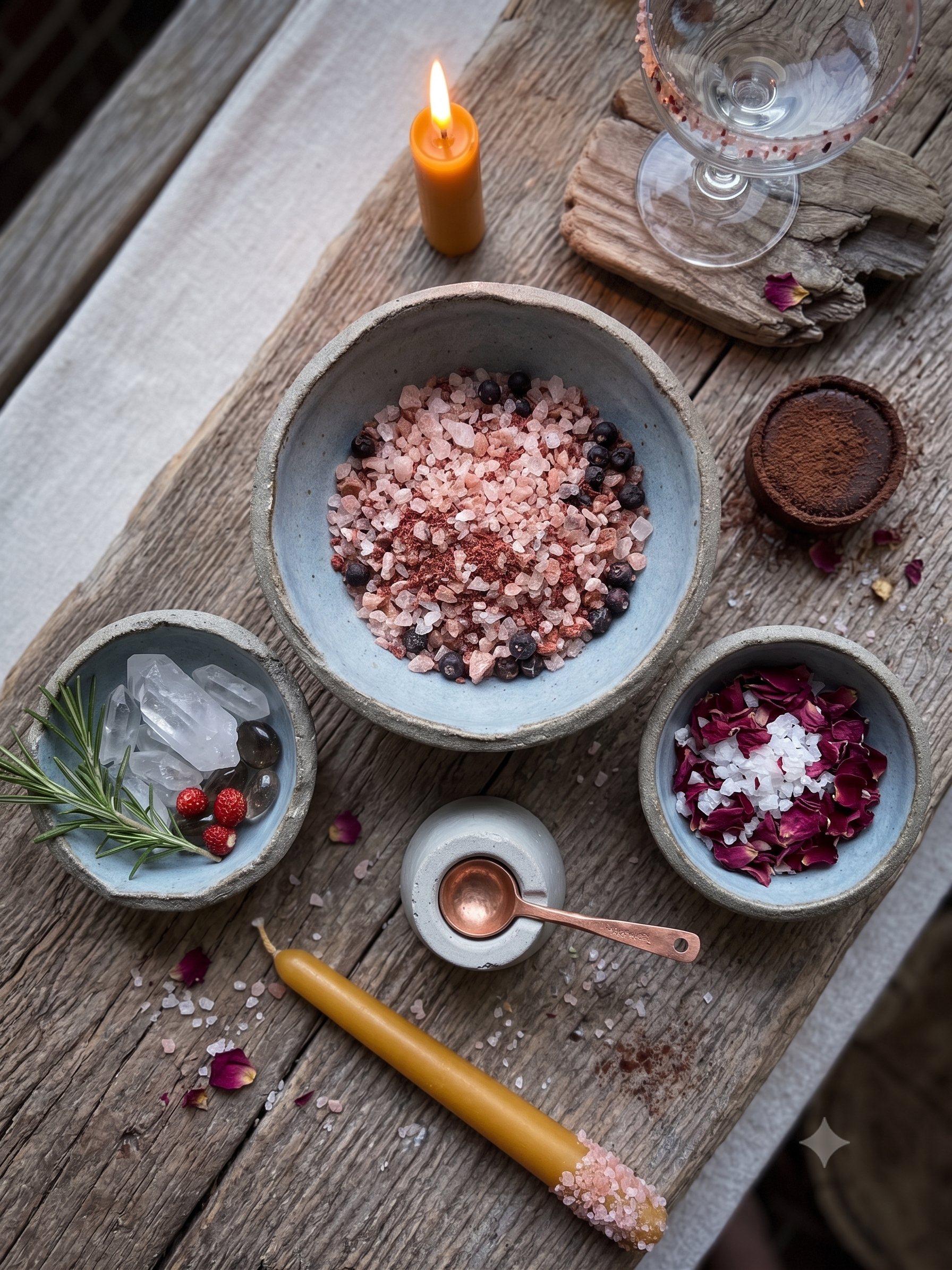 Strawberry Moon Egyptian Rose Finishing Salt