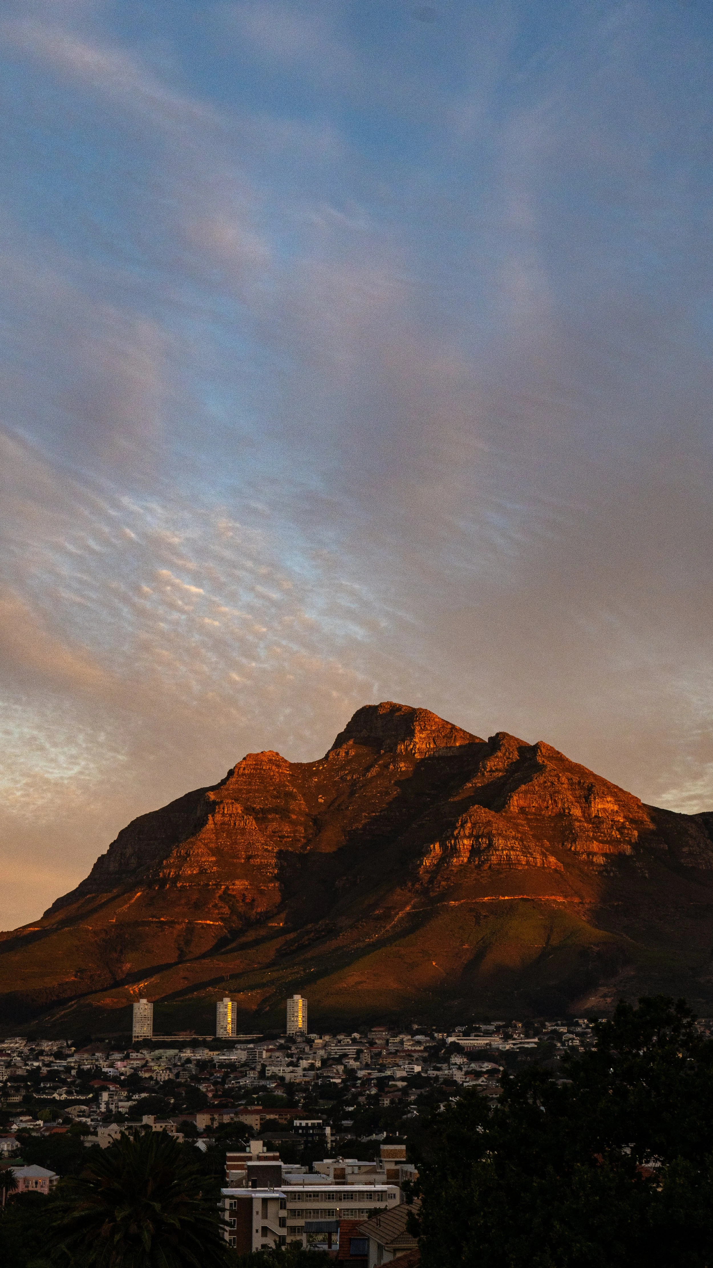 Devils Peak (Table Mountain) at Sunset