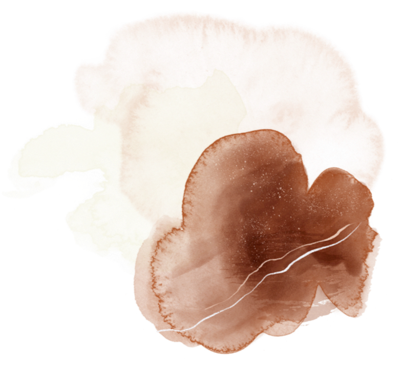 Abstract watercolor splash with shades of brown, white, and beige.