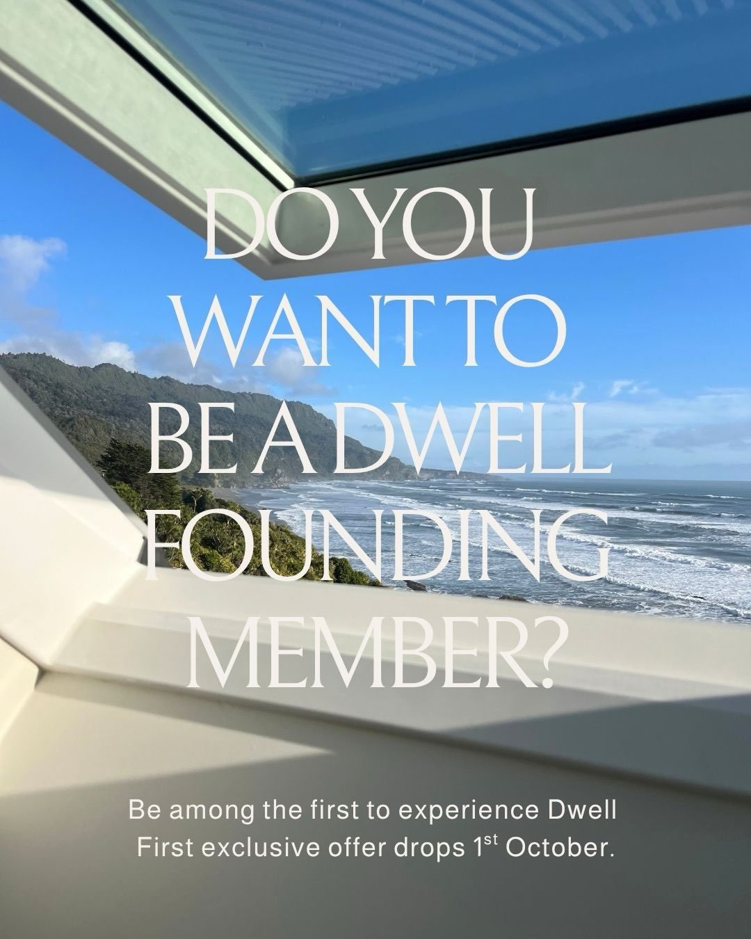 Exciting news! Sign up via our website to become a Dwell Founding Member.

Exclusive dates, special rates and the opportunity to help shape the Dwell experience.

Founding Members, keep an eye on your inbox. Your first exclusive offer lands Thursday 