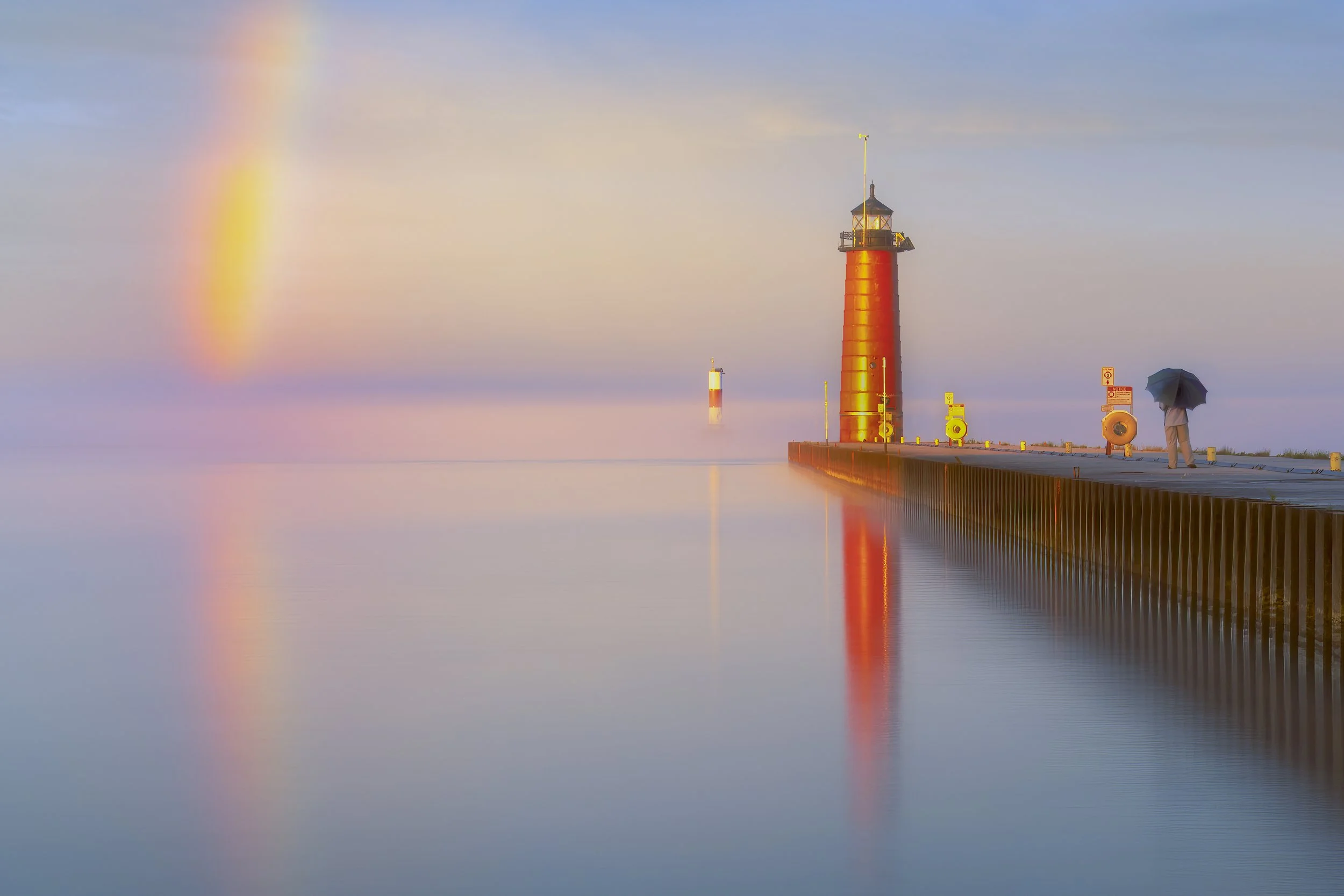 Kenosha Light house rainbow.jpg