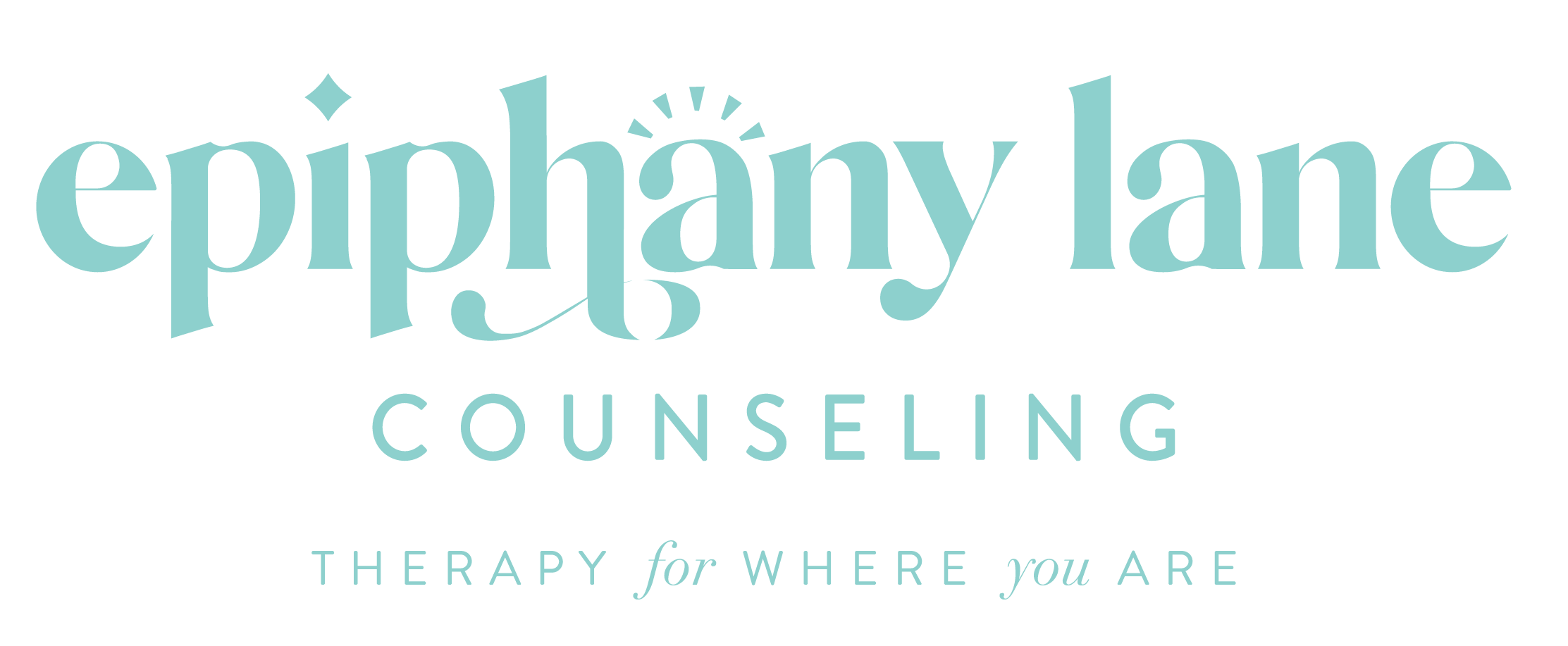Epphany Lane Counseling logo with the tagline "Therapy for where you are".