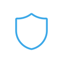 Outline of a shield icon