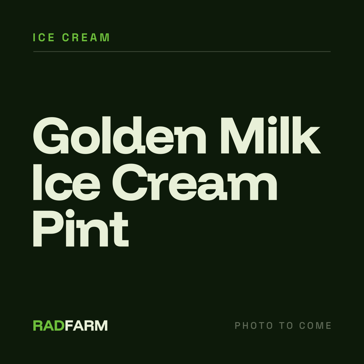 Golden Milk Ice Cream Pint