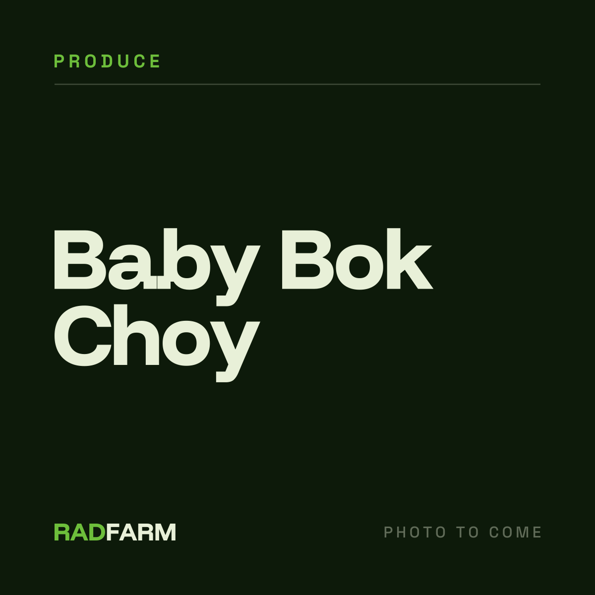Baby Bok Choy