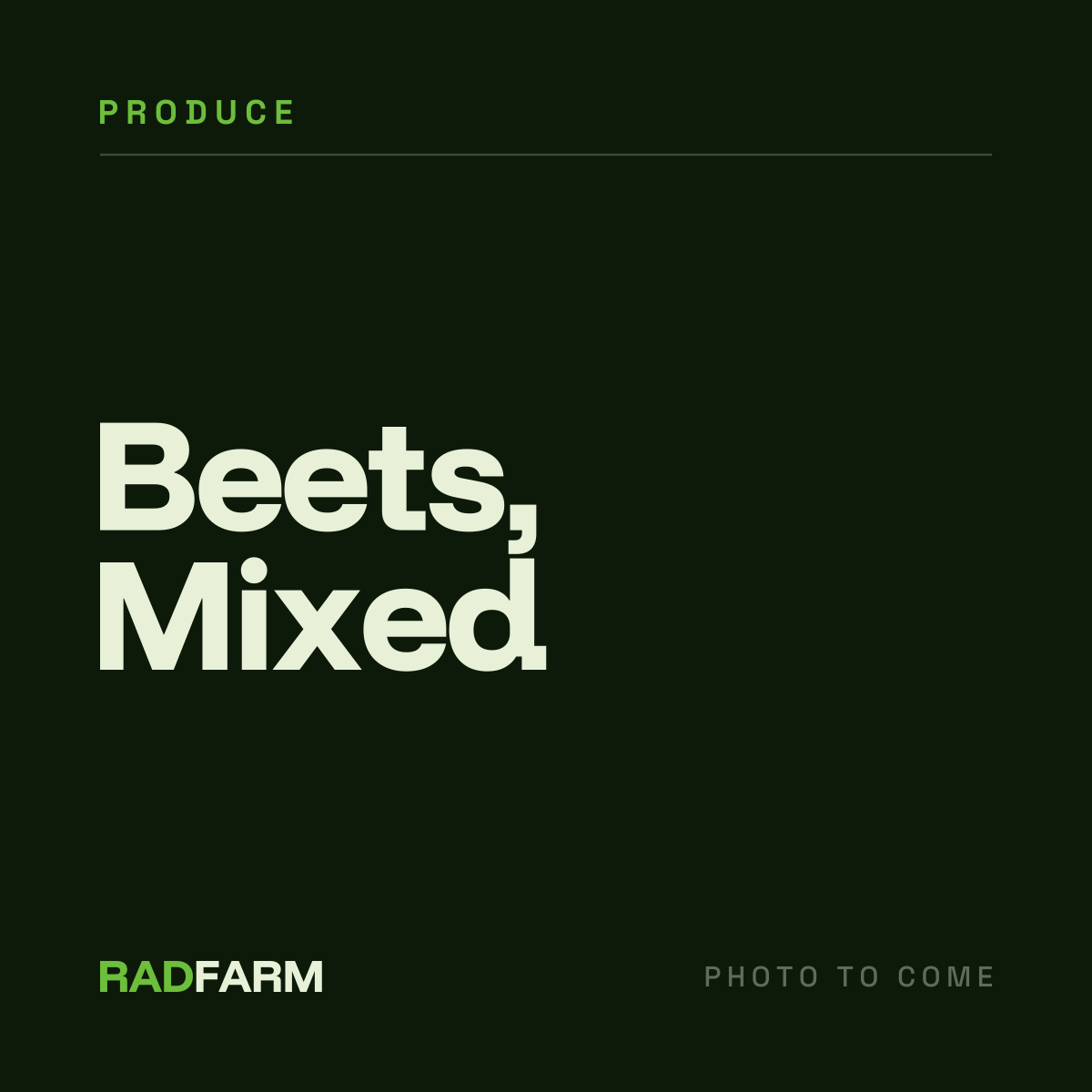 Beets, Mixed