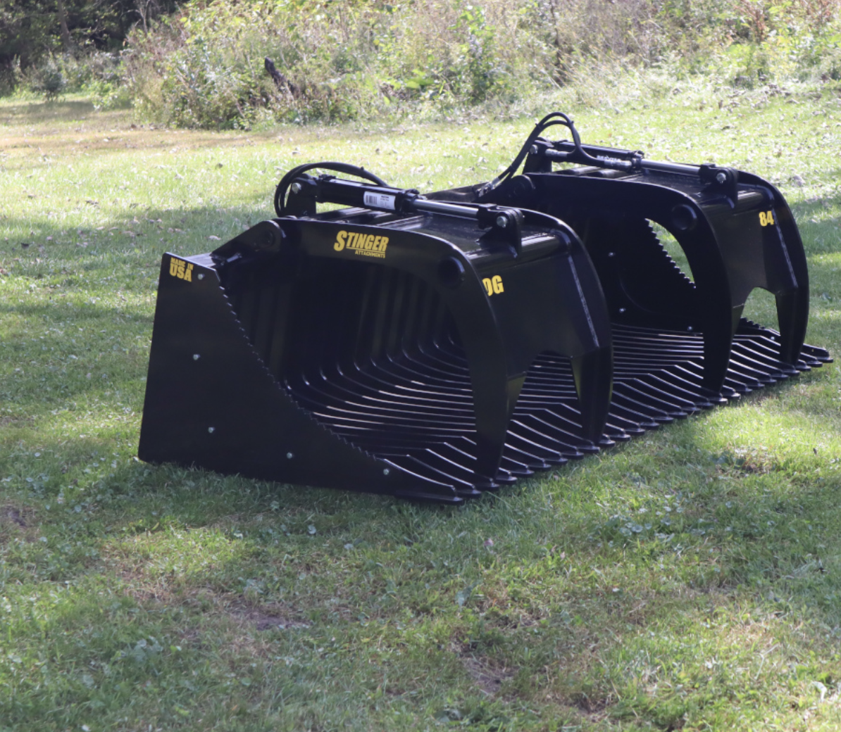 Open Sides Tractor Rock Grapples