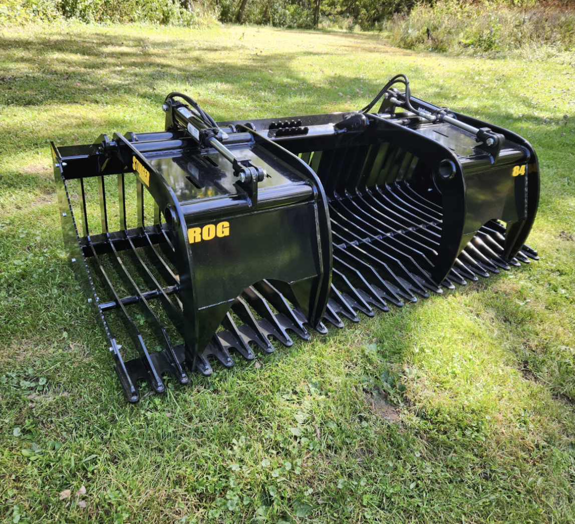 Open Sides Rock Grapple Bucket