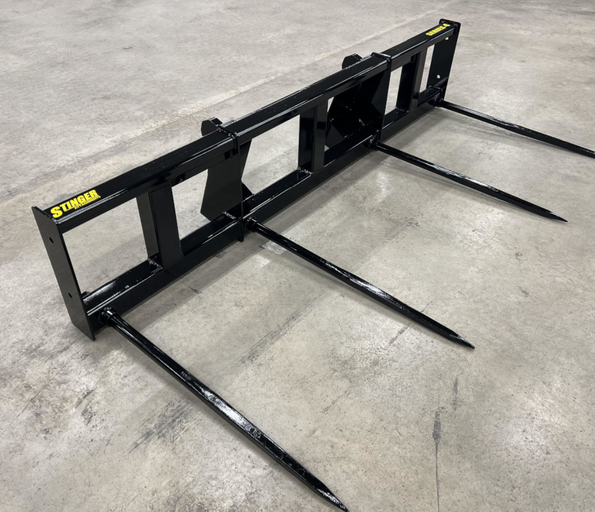 Skid Steer Bale Spear - Series 4 XD Double Large Round Bale Mover
