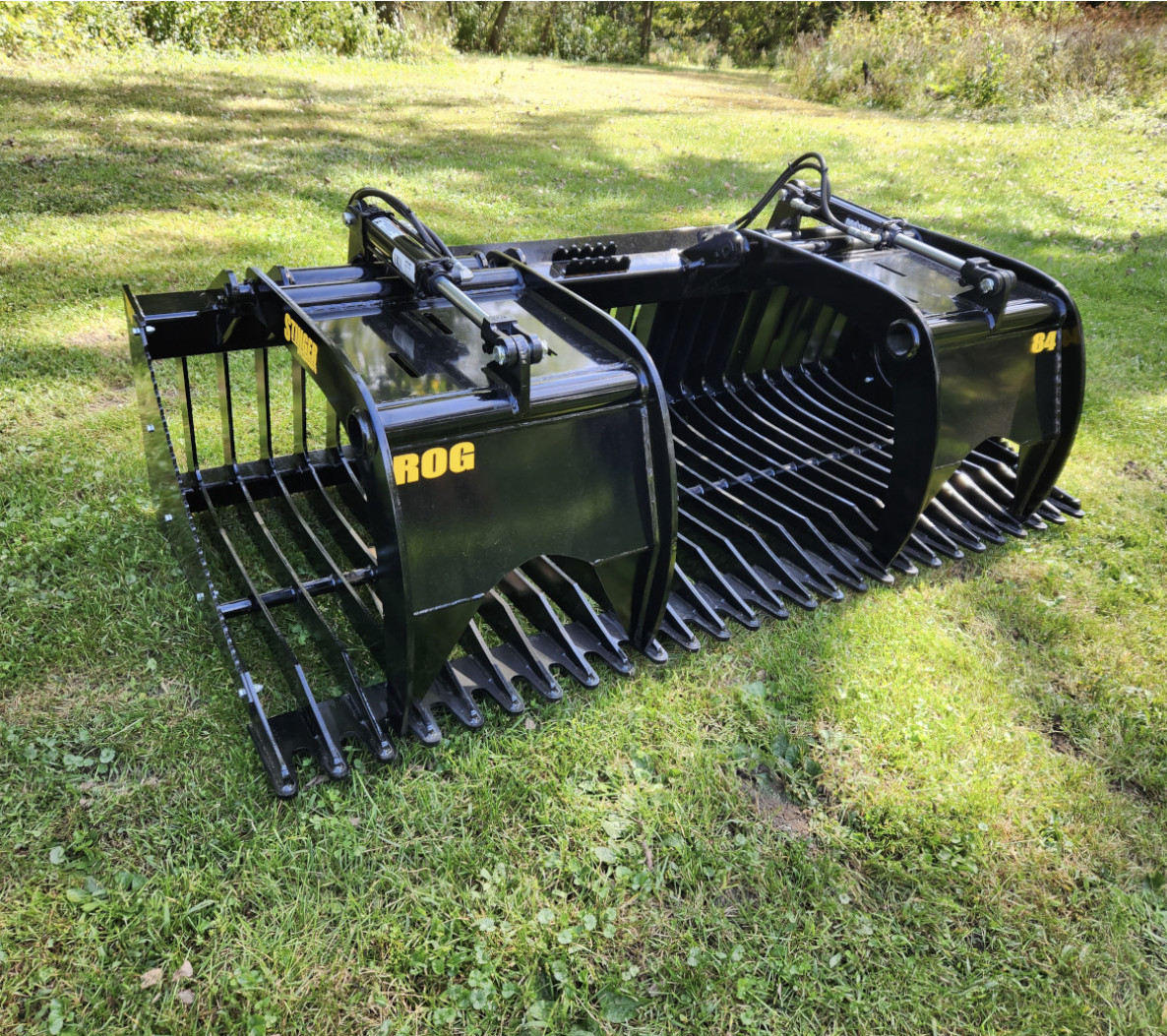 Open Sides Rock Grapple Bucket