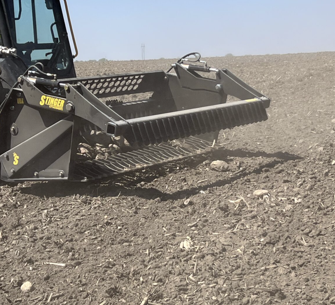 Skid Steer Rock Bucket & Reel Package