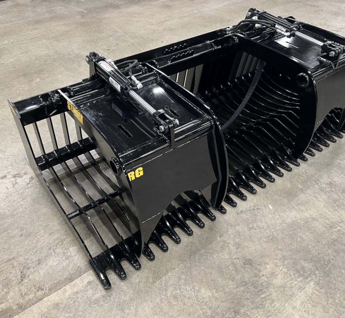 Skid Steer Rock Grapple Bucket