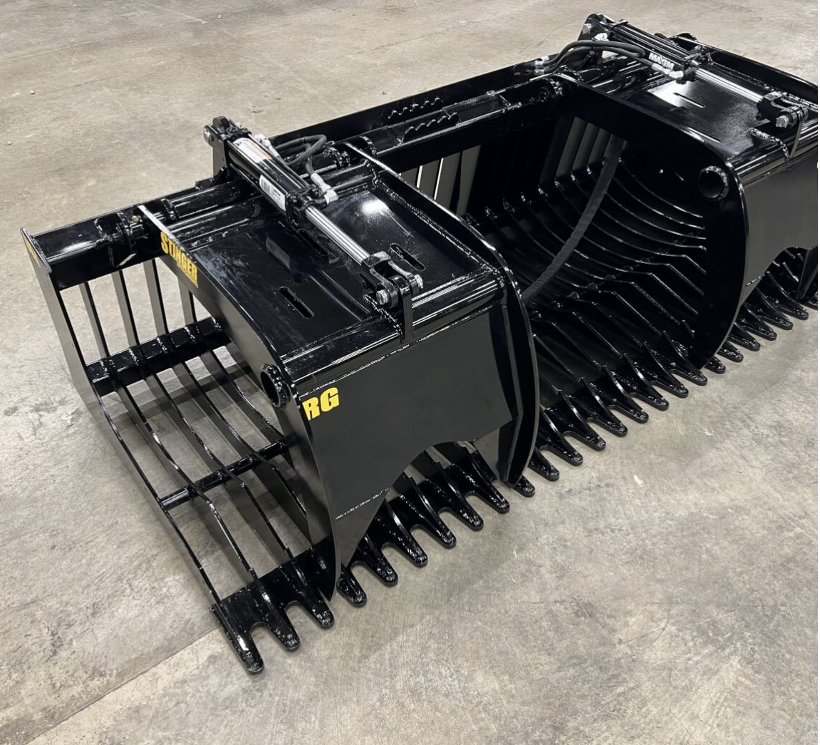 Skid Steer Rock Grapple Bucket