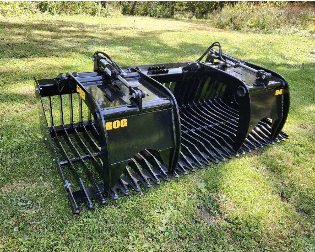 Open Sides Rock Grapple Bucket