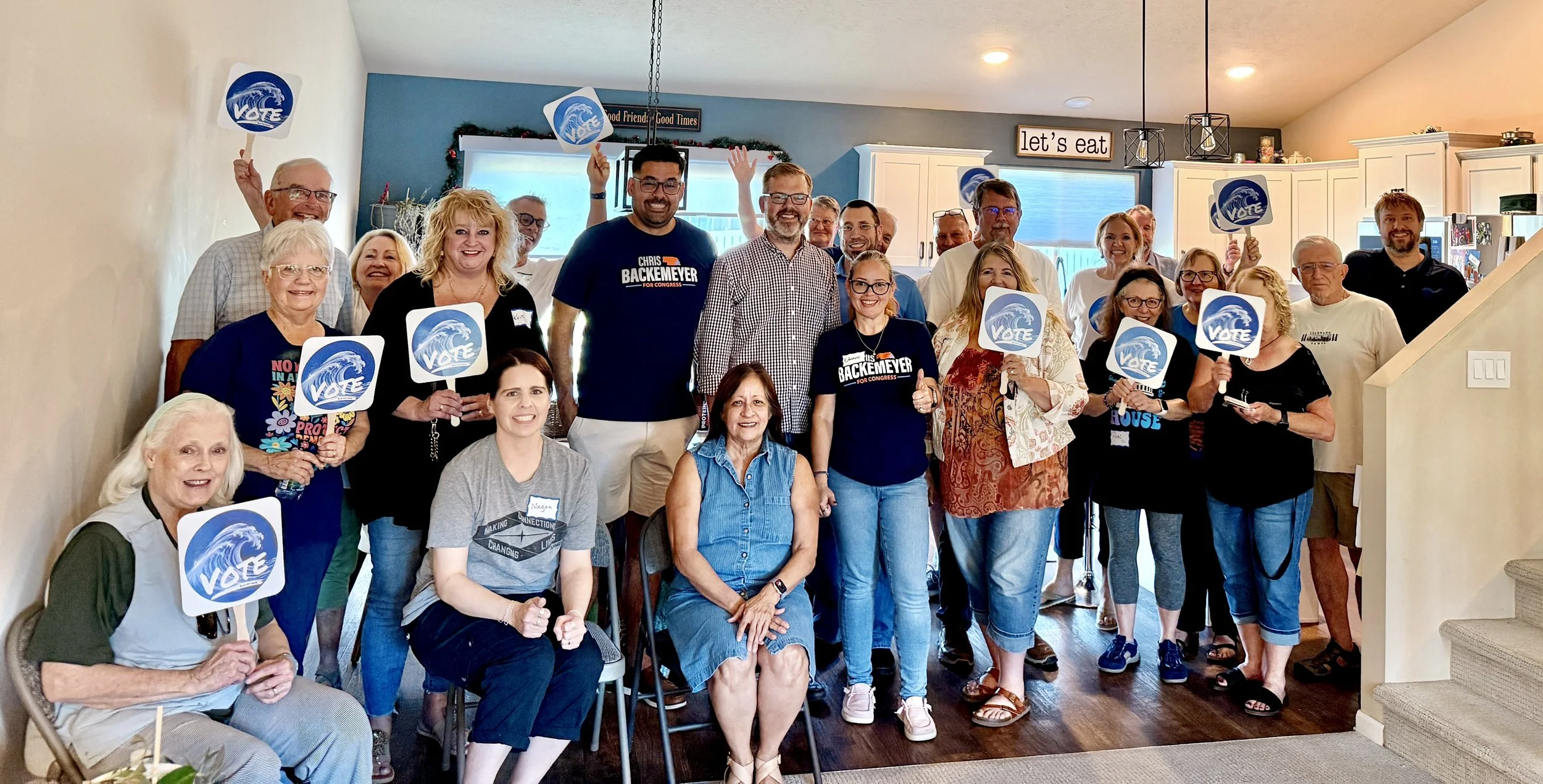 Sarpy County Neighbors Gather in Papillion to Meet Chris Backemeyer