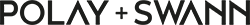 Logo with the text 'POLY + SWANN' in black against a white background.