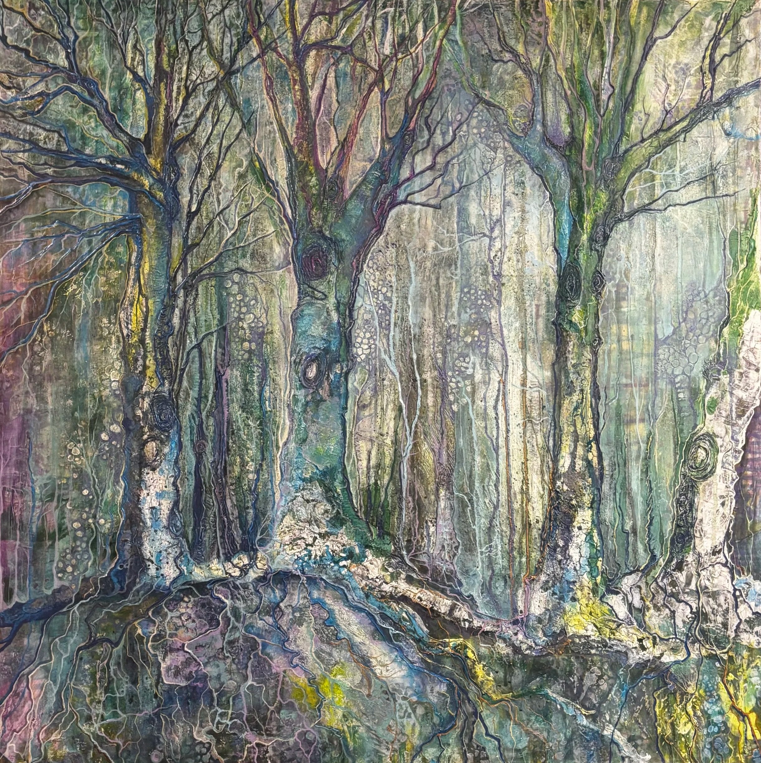 "Porthkerry Woods" - Mixed media - £595