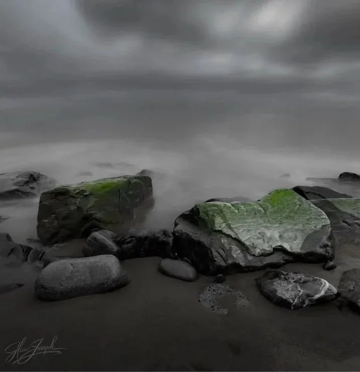 "Dolau Beach, Cei Newydd" - Fine art giclée on cotton rag paper - £135