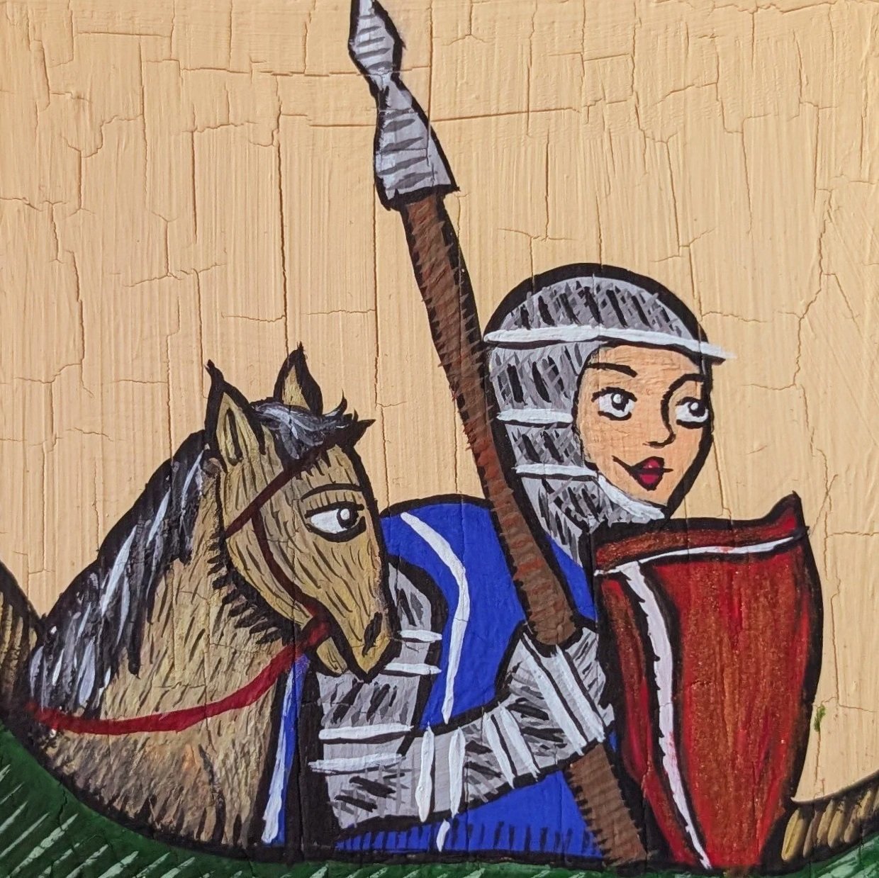 "Day 7: Snapshot" - Gouache on wood - £20