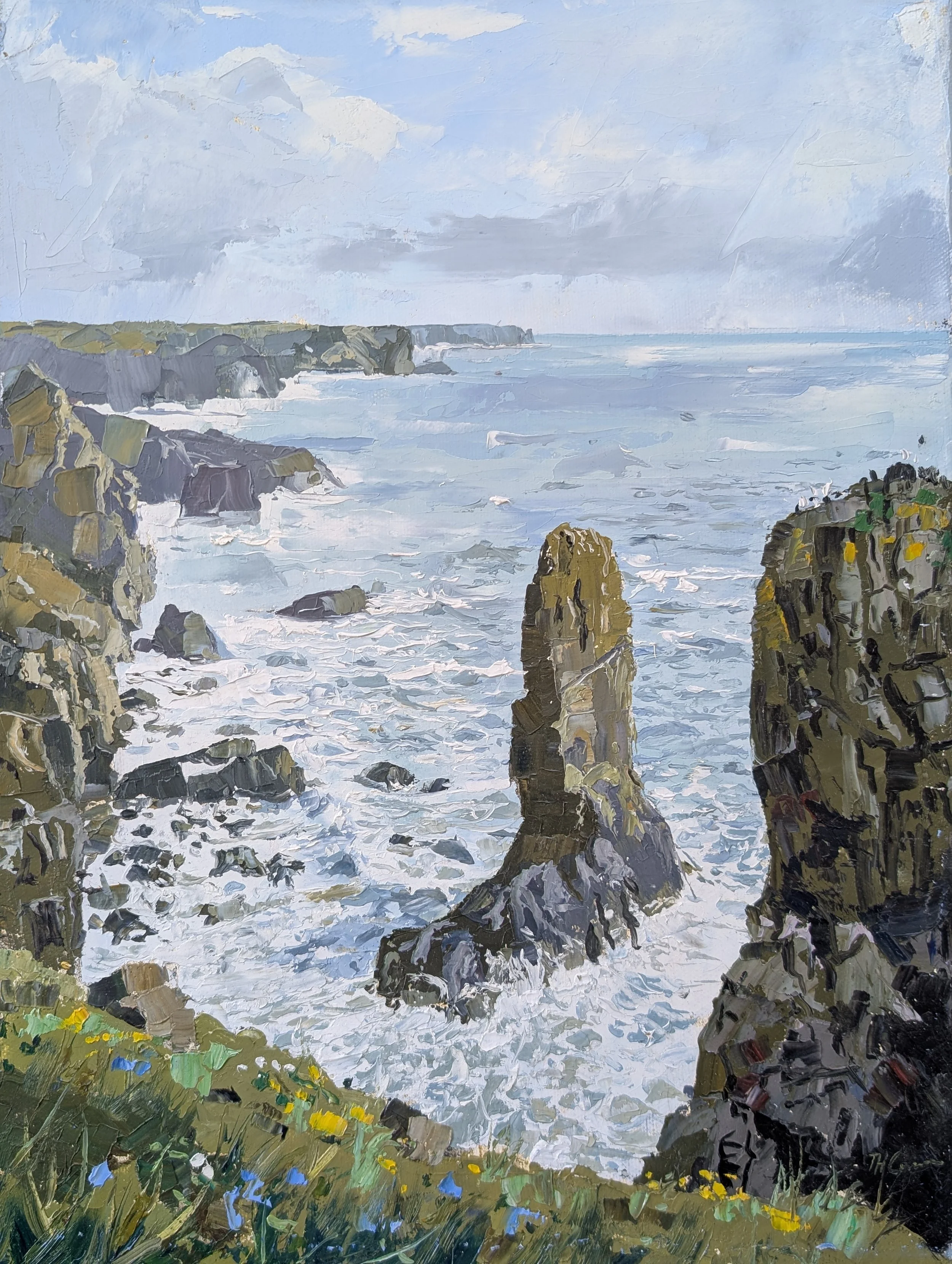 "Stackpole Rocks" - Oil on canvas - £500