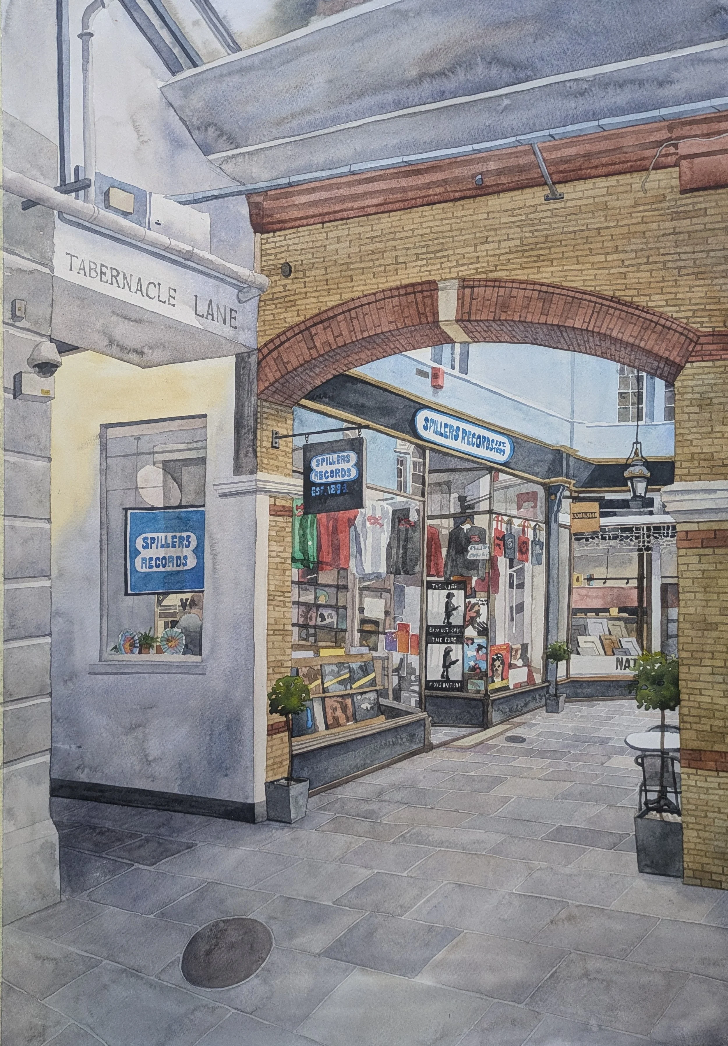 "Spillers Records" - Watercolour - £550