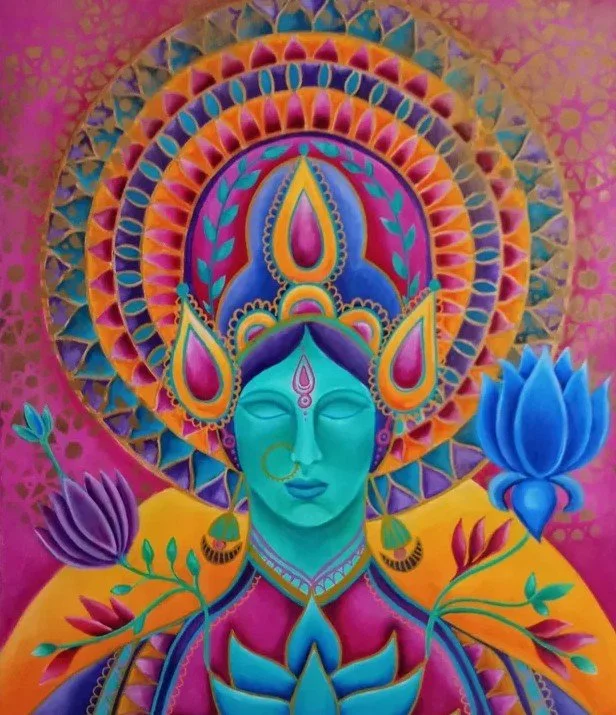 "The Awakening" - Oil and spray paint on canvas - £350
