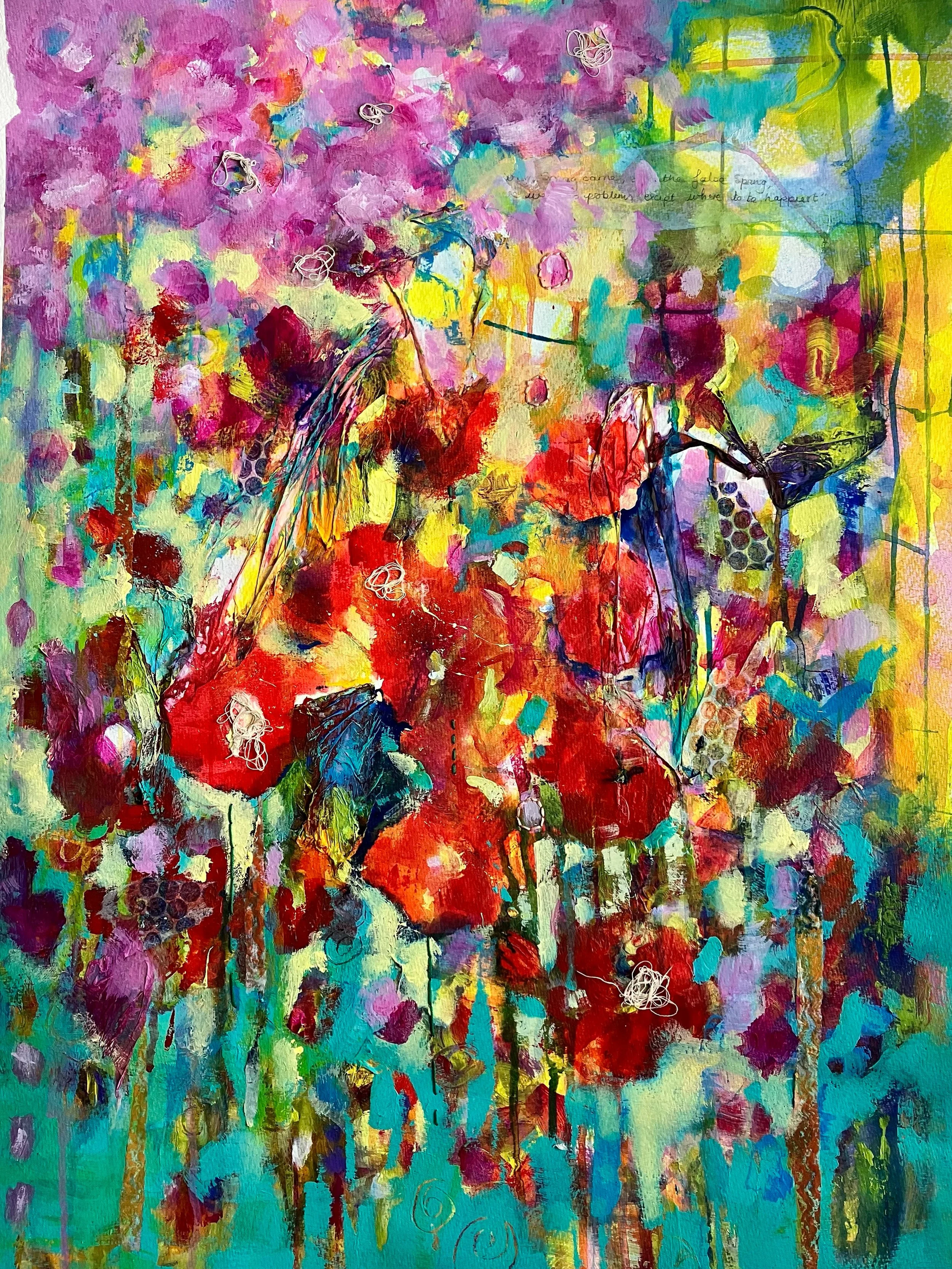 "With Spring Comes Hope" - Mixed media on paper - £875