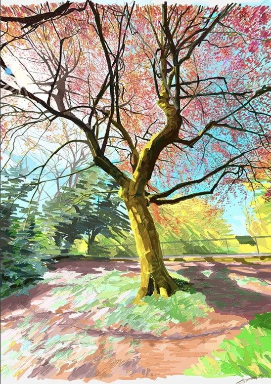 "The arrival of autumn" - Digital paint on IPad - £168