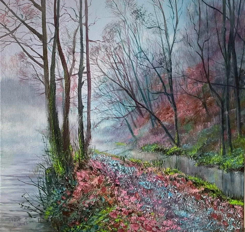 "Morning mist on the canal" - Acrylic - £460