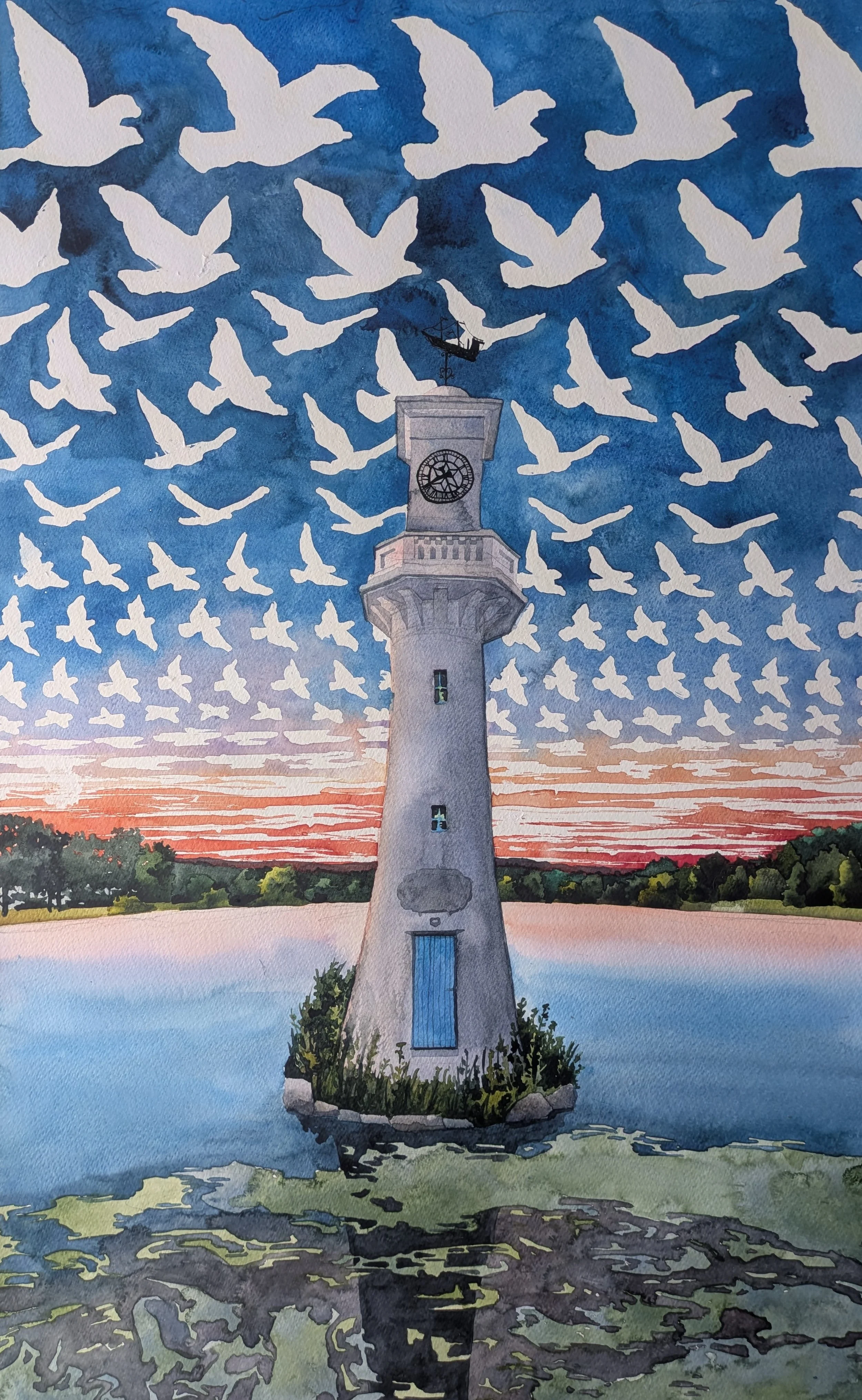"Roath Park is Beautiful" - Watercolour - £420