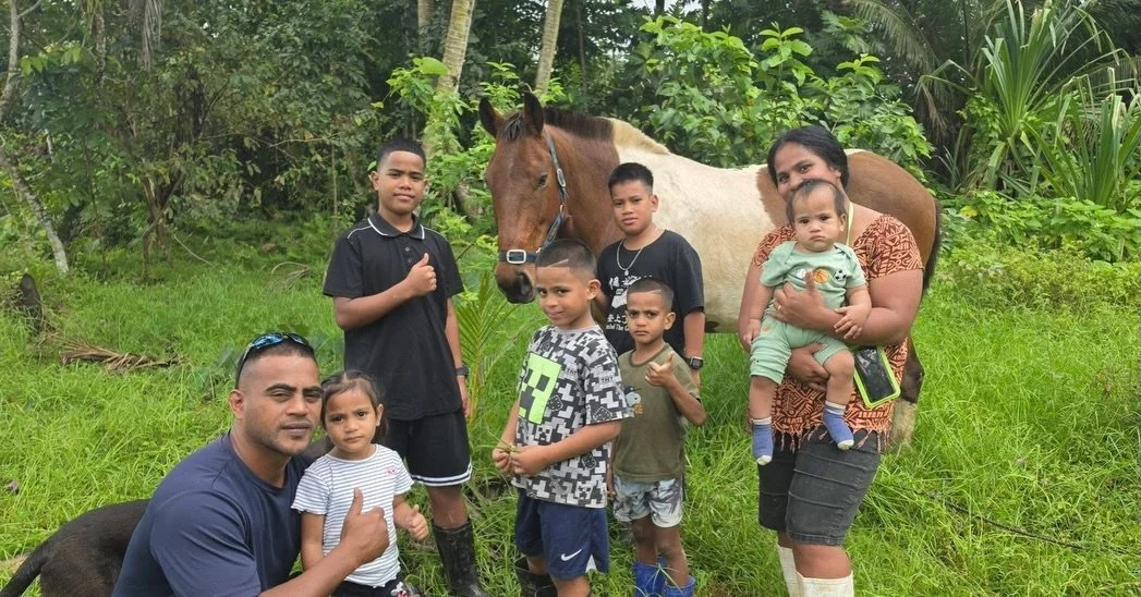 Today we had the pleasure of meeting Thel-Adi Bill and her family all the way from the island of Nauru!

Nauru doesn&rsquo;t have any horses, so they contacted us, very keen to meet and groom our Sanctuary horses.

We witnessed the children overcome 