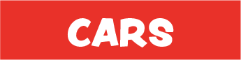 Red background with the word 'CARS' in large white letters