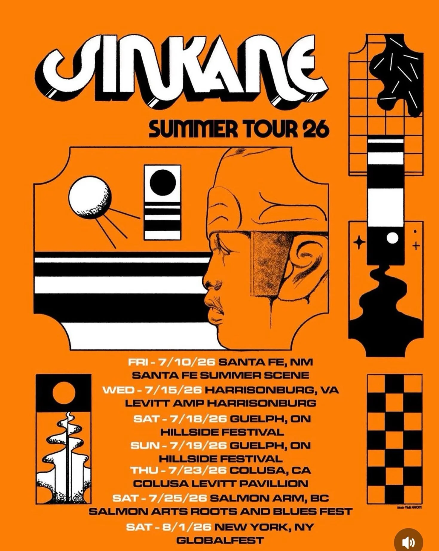 I&rsquo;ll be doing some summer bass with old pals @sinkane 
Join the Summer Tour Fun☀️😎🌞🌻👙🍉