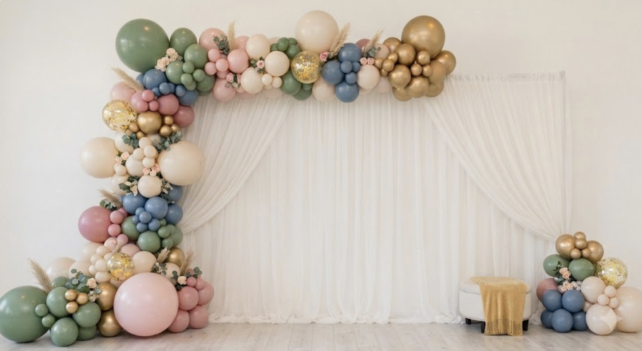 Classic Ready to Go Balloon Drape Backdrop