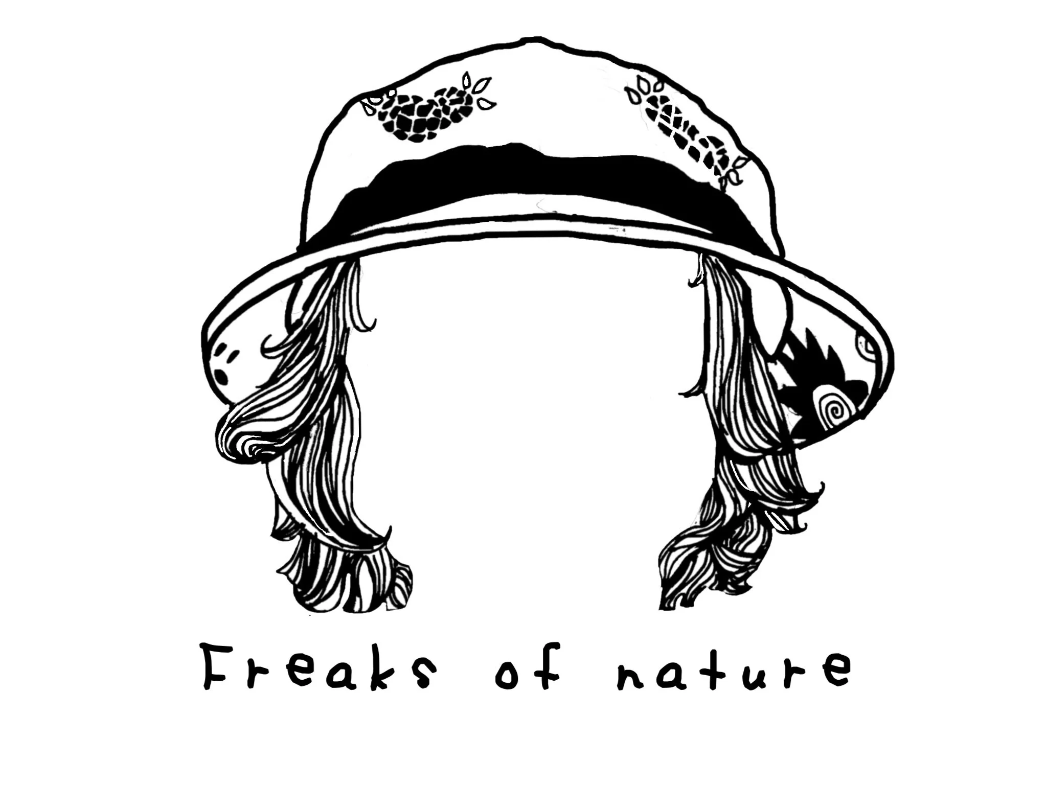 Freaks of Nature/ Screen print design #1/ 2019