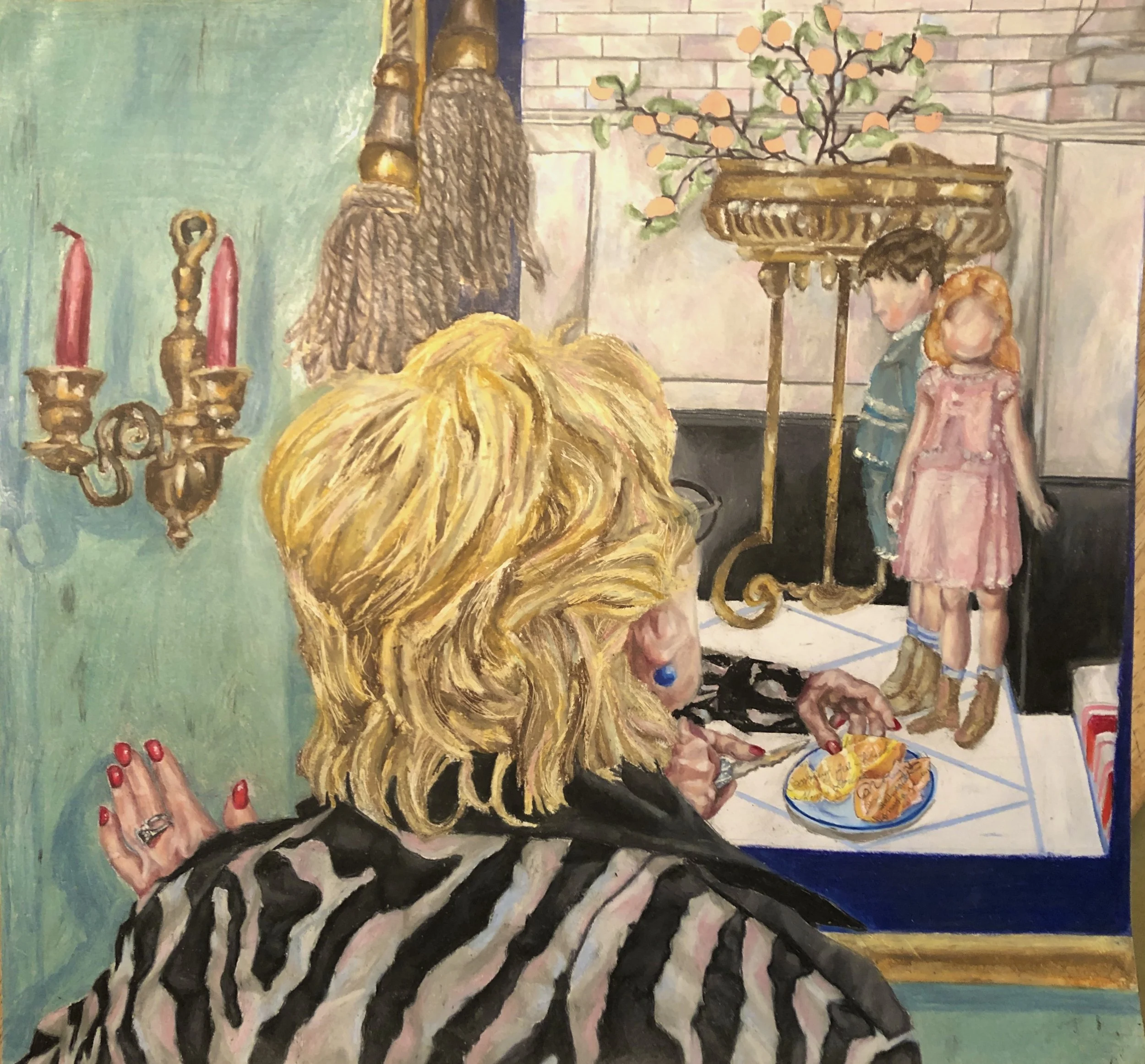 Forgetting memories/ mixed media/ 2020, 20x20 in