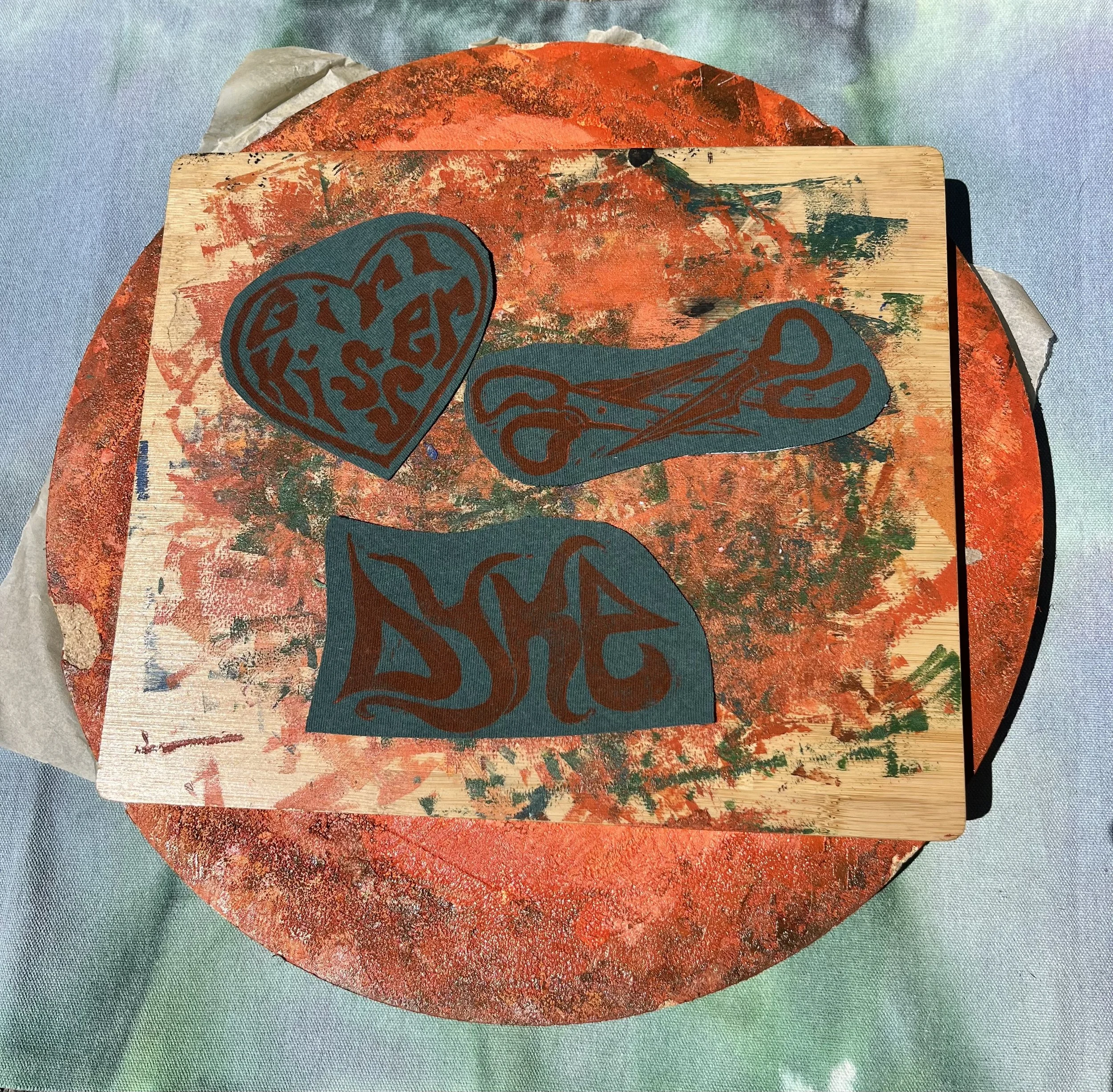 Sapphic Intentions Iron on Fabric Patch pack