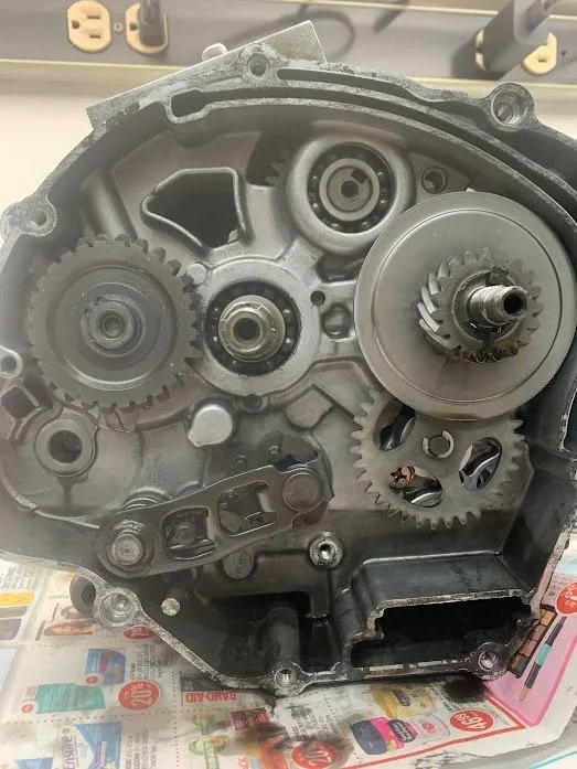 Cleaning everything while it's apart