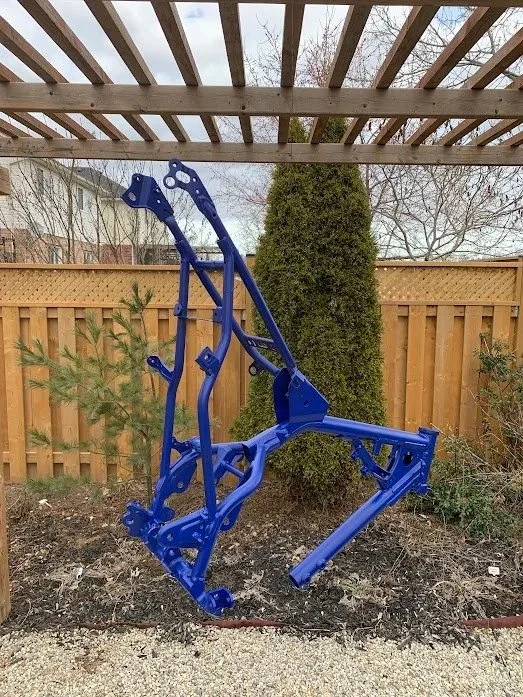 So satisfying to paint the frame