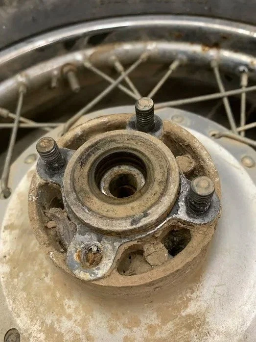 Somehow a wheel lug was missing