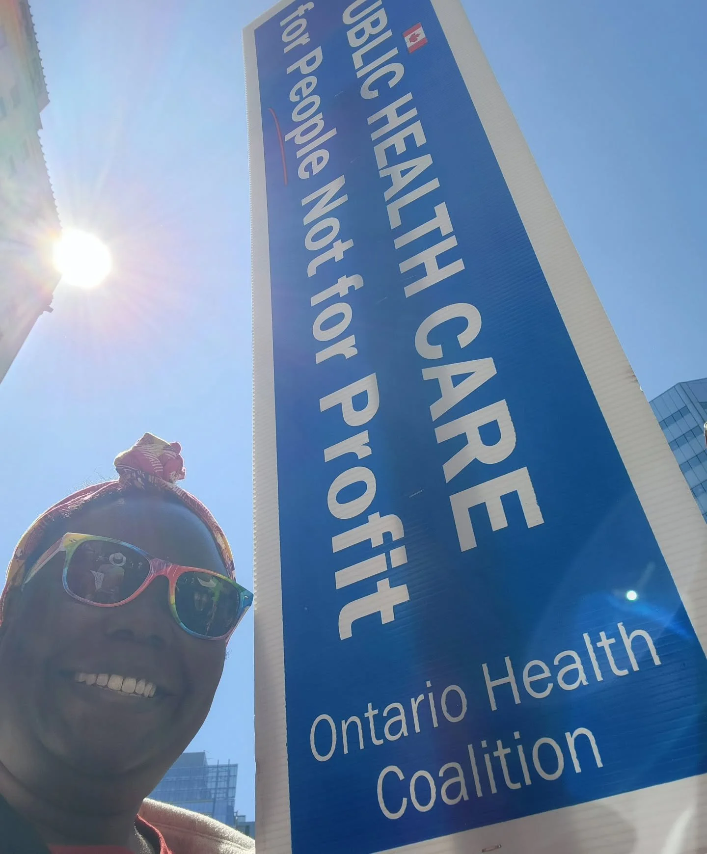 Honoured to march with thousands on this beautiful sunny day as we protested the government's cuts to public healthcare. We are seeing the rise of privatization of healthcare services across Ontario with our public tax dollars being used to fund it. 