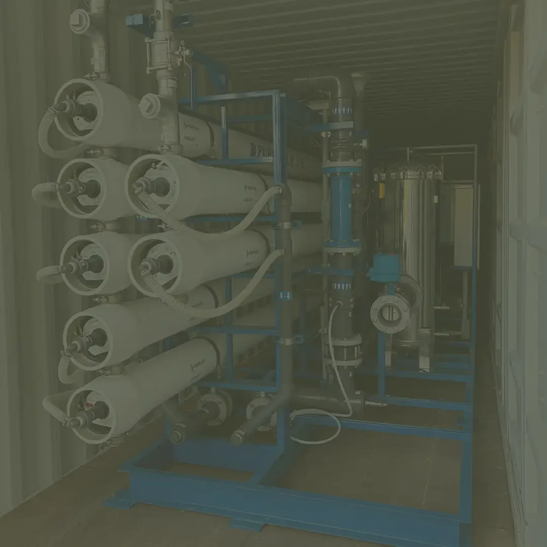 Reserve Water Resources demineralized water treatment equipment inside a mobile unit