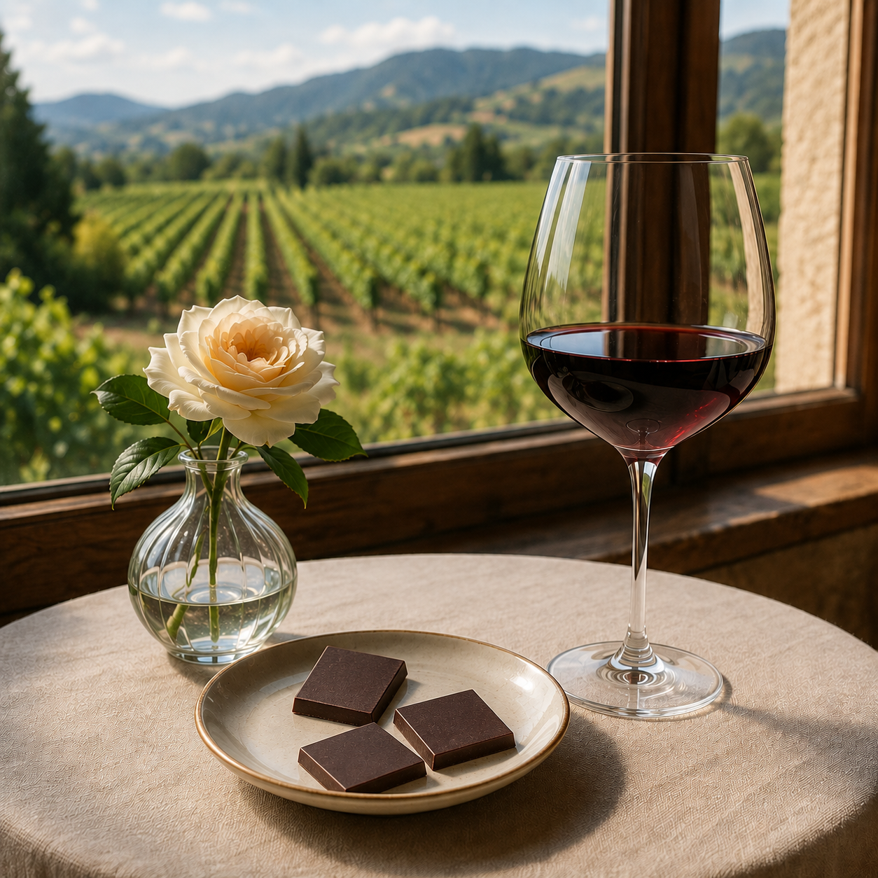 wine and artisan chocolate pairing