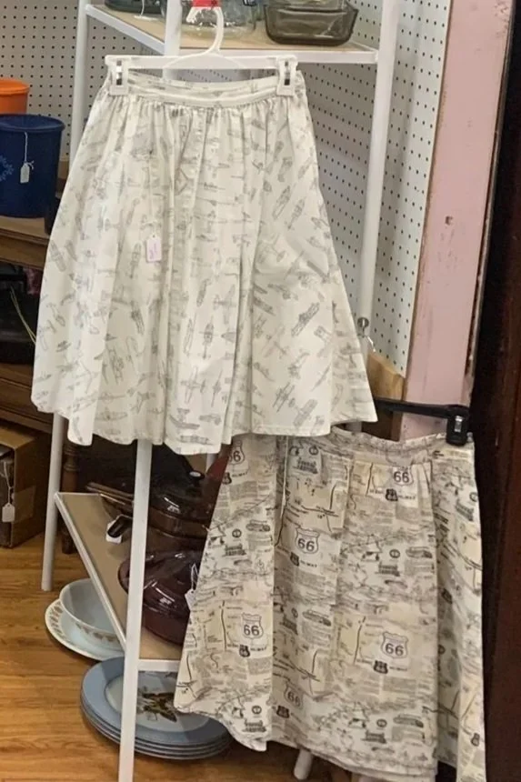 Two gorgeous skirts for sale!  Swing by The Iron Wheel in Kennedale to pick them up today!