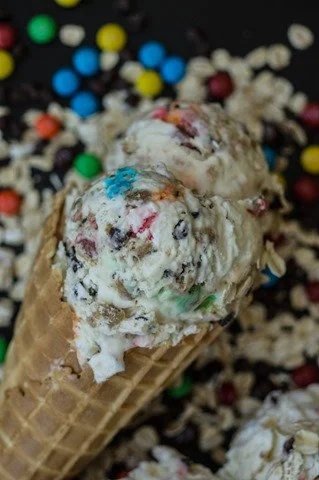 Monster Cookie Dough Ice Cream (No Churn!)