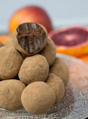 Blood Orange Chocolate Truffles