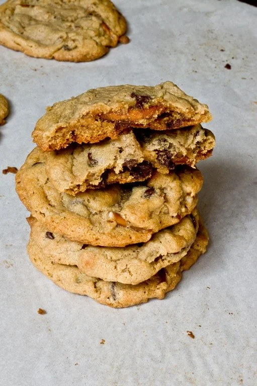 Big, Chewy, Sweet and Salty Peanut Butter Cookies