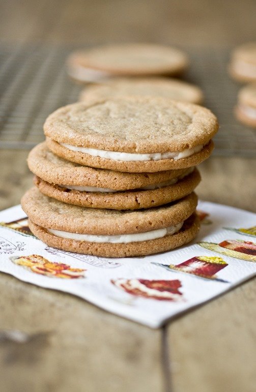 Cookie Butter &amp; Salted Caramel Cookie Sandwiches