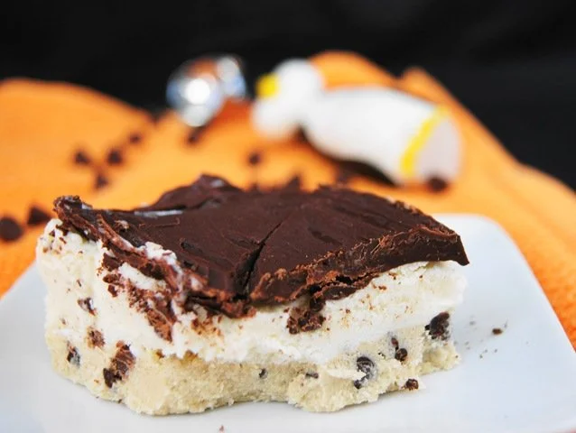 Chocolate Chip Cookie Dough Ice Cream Bars