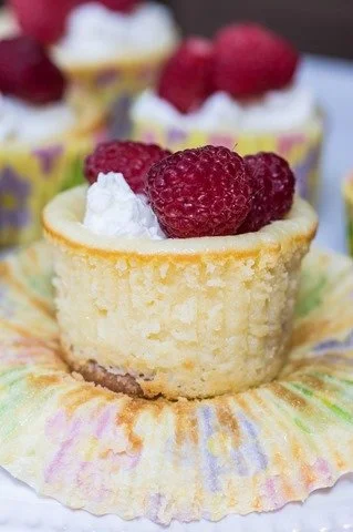 Lemon Raspberry Cheesecake Cups